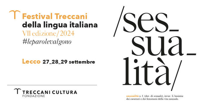 A Lecco il Festival Treccani dedicato alla parola 'sessualità'