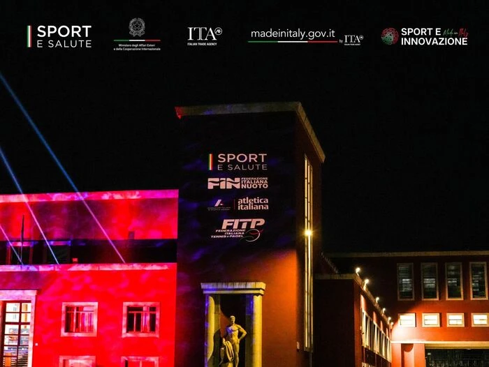 Sport e Innovazione Made in Italy, show su Palazzo delle Piscine