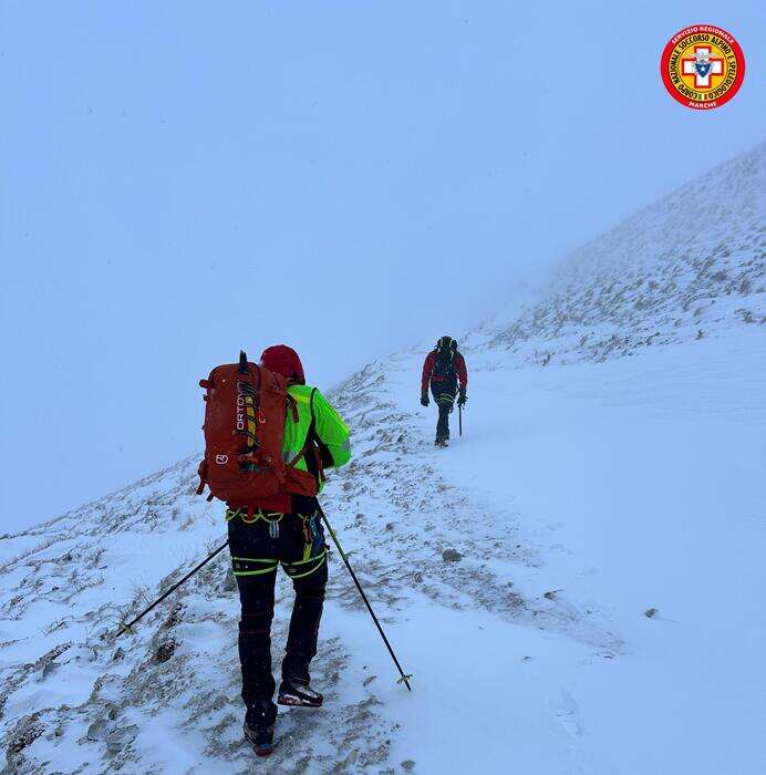 Recuperato escursionista sul monte Vettore nell'ascolano