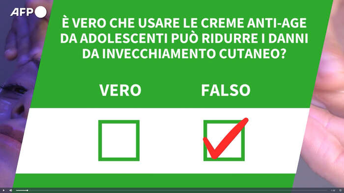 ANSA VERIFIED - E' vero che usare le creme anti-age fin da adolescenti puo' ridurre i danni da invecchiamento cutaneo?