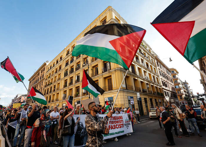 Corteo, festival e sermoni pro Gaza, week end pro Pal a Roma