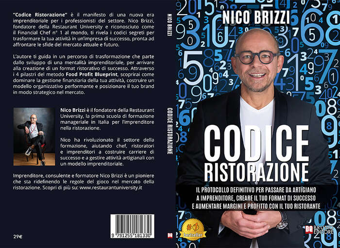 Nico Brizzi, Financial Chef n° 1 al mondo, lancia il Bestseller “Codice Ristorazione”