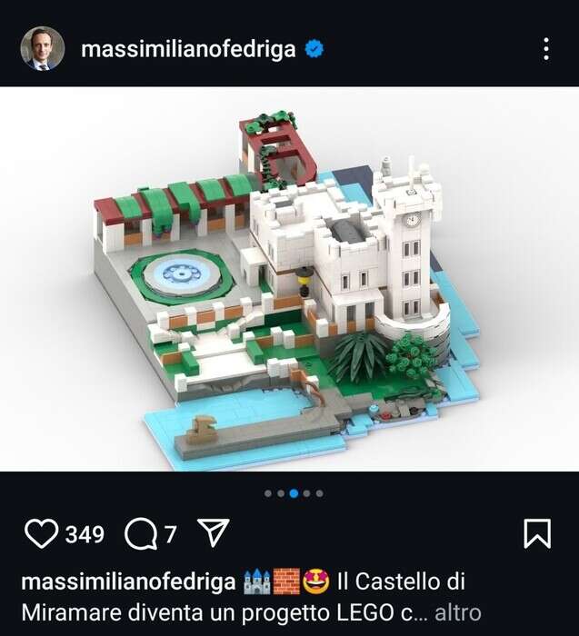 Fedriga, Castello Miramare potrebbe diventare un gioco Lego