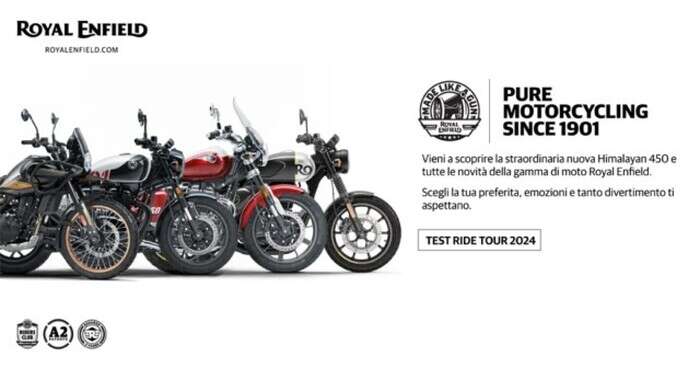 Al via l'edizione 2024 del Royal Enfield Test Ride Tour