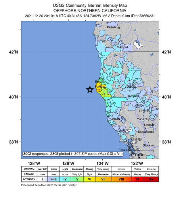 Sisma magnitudo 7 vicino costa California, allerta tsunami