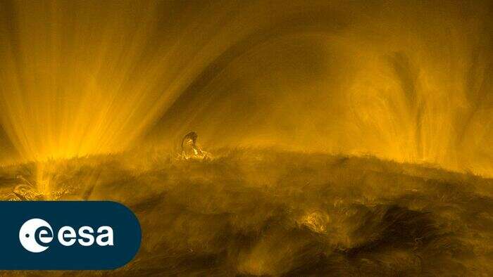 L'incandescente atmosfera solare vista da Solar Orbiter VIDEO