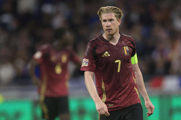 Calcio: De Bruyne chiede riposo al Belgio, salta sfide a Italia