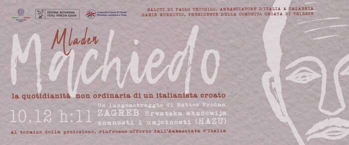 A Zagabria anteprima docufilm su italianista Machiedo