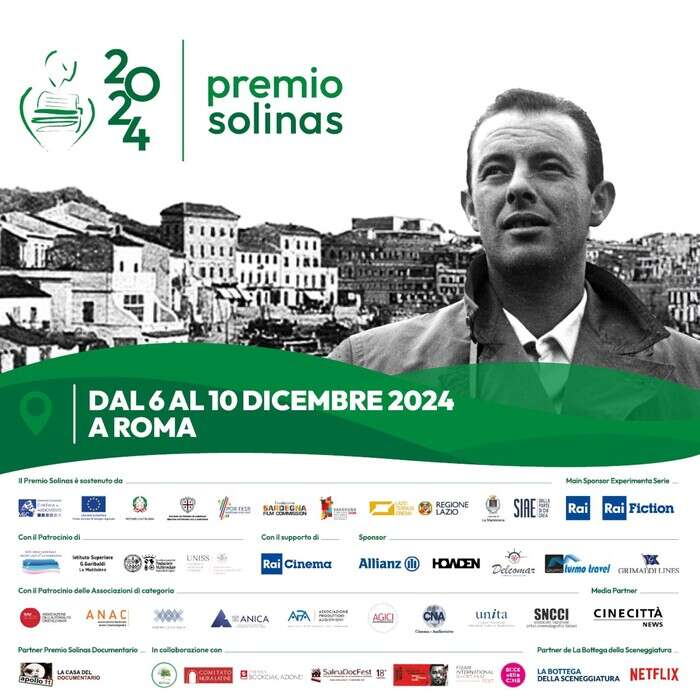 Premio internazionale Franco Solinas, 4 giorni di eventi a Roma