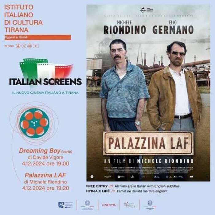 Terza serata della rassegna Italian Screens a Tirana