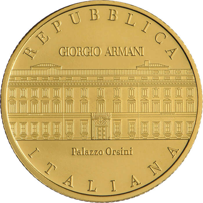 Una moneta dedicata alla maestria di Armani