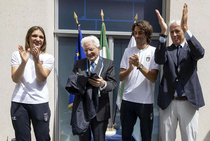 Tricolore Tamberi, 'grazie del passaggio, Presidente'