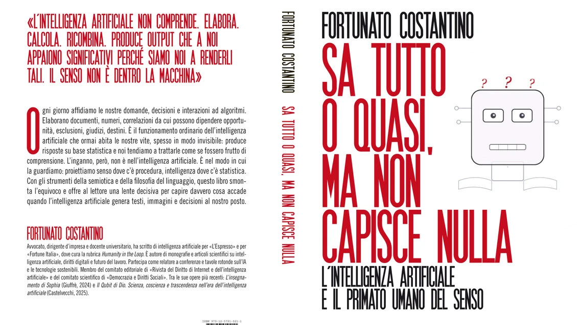 Costantino, l'Intelligenza artificiale e il primato umano del senso