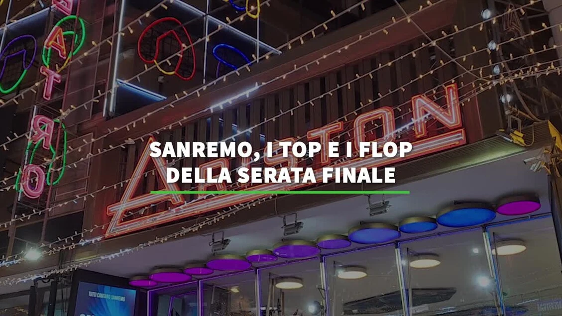 Sanremo, i top e i flop della serata finale