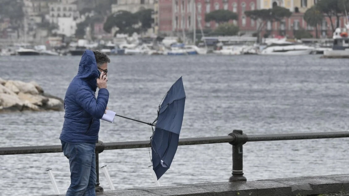 In Campania allerta meteo gialla per temporali dalle 13
