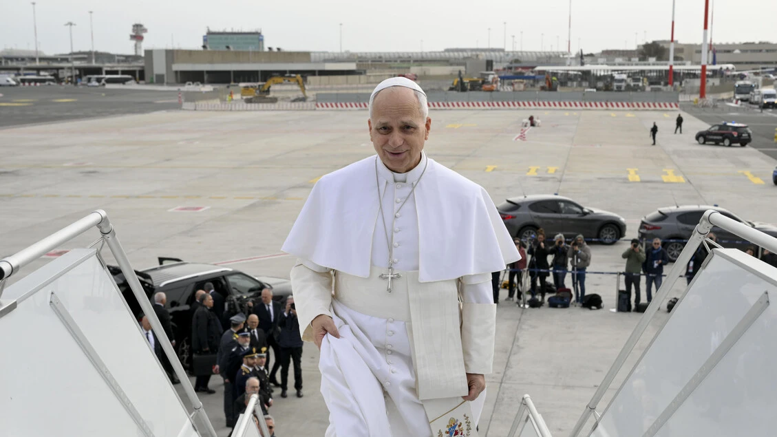 Papa Leone XIV in partenza per la Spagna