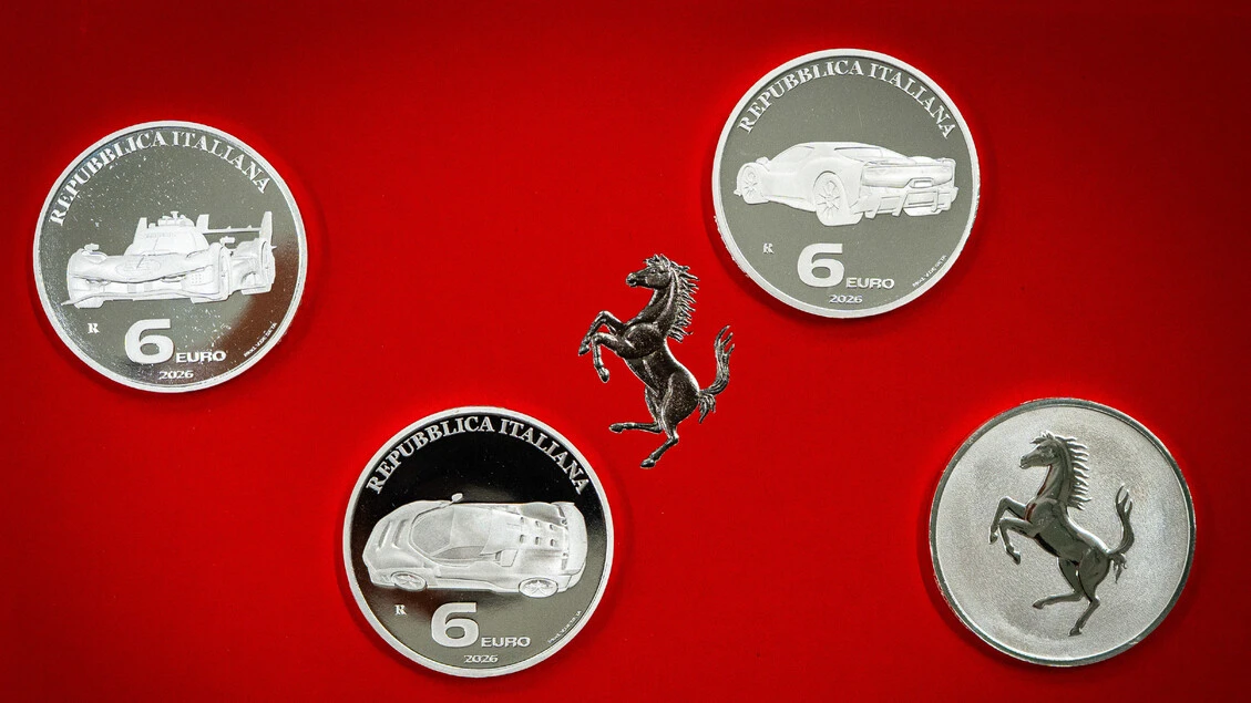Ferrari entra nel mondo della numismatica italiana