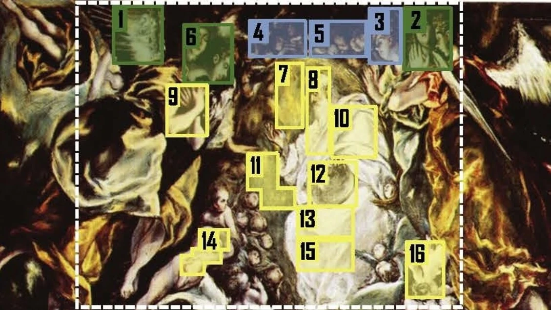 Solo la mano di El Greco dietro l'imponente dipinto del Battesimo di Cristo