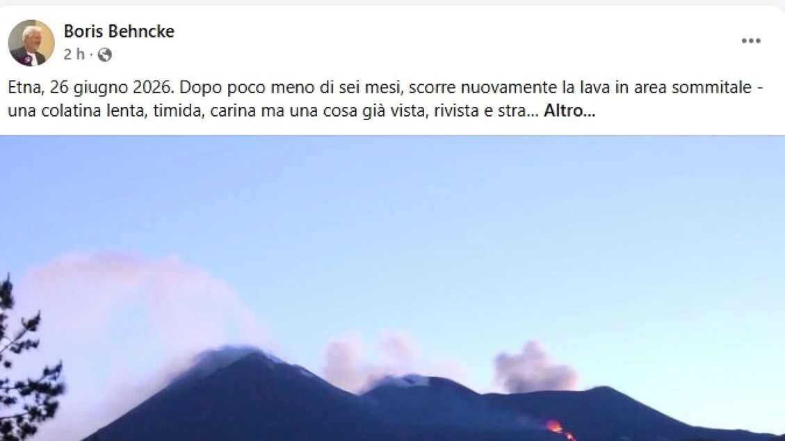 Behncke (Ignv), sull'Etna una 'eruzioncina', non preoccupa