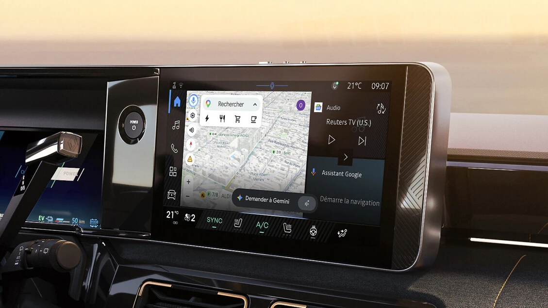 Renault, Gemini di Google arriva su OpenR Link con aggiornamento remoto