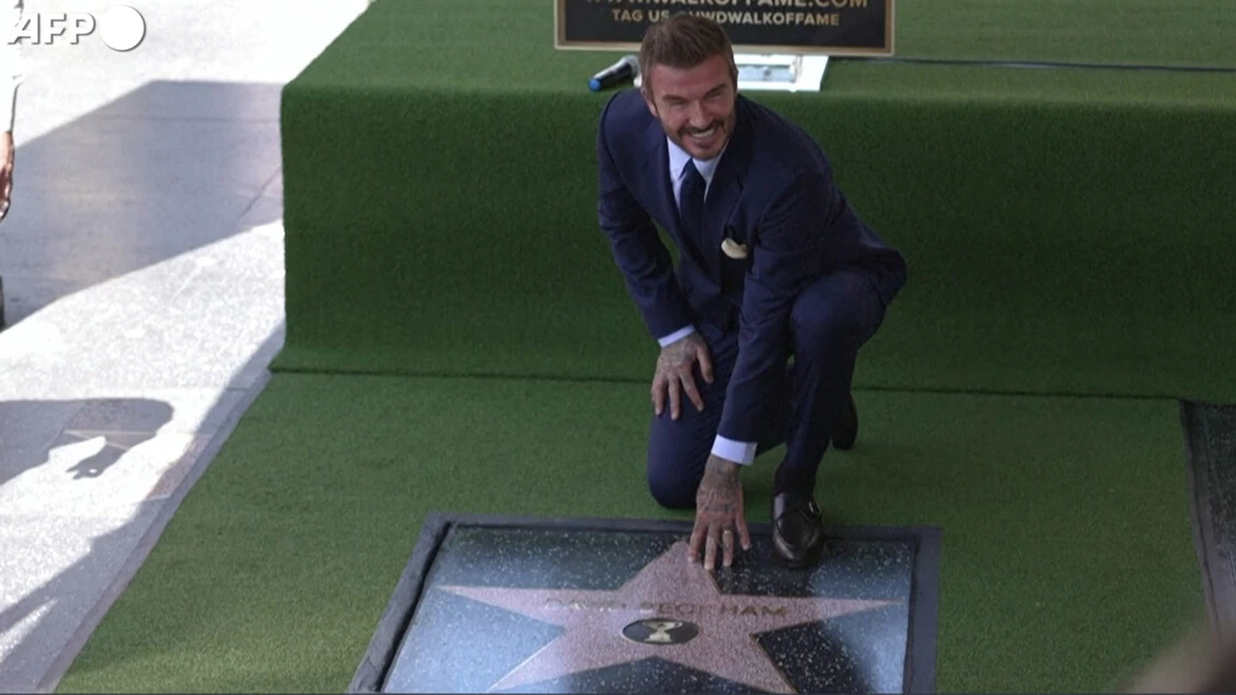 Beckham riceve la sua stella sulla Walk of Fame