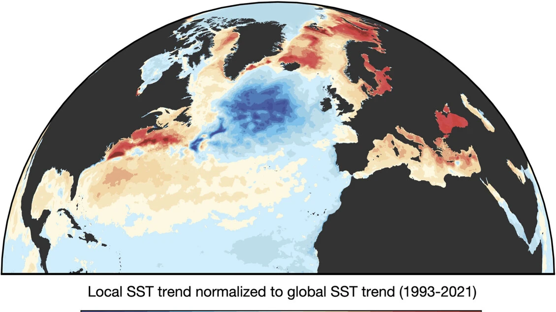 Scoperta l’origine della macchia fredda nell’Oceano Atlantico