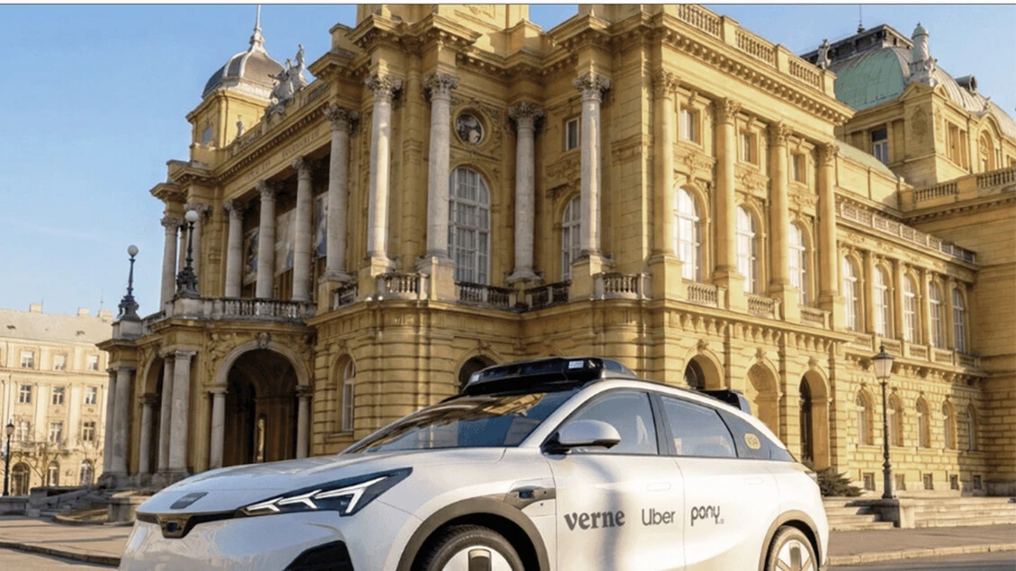 I robotaxi Verne già in servizio a Zagabria, 1,99 euro per ogni corsa