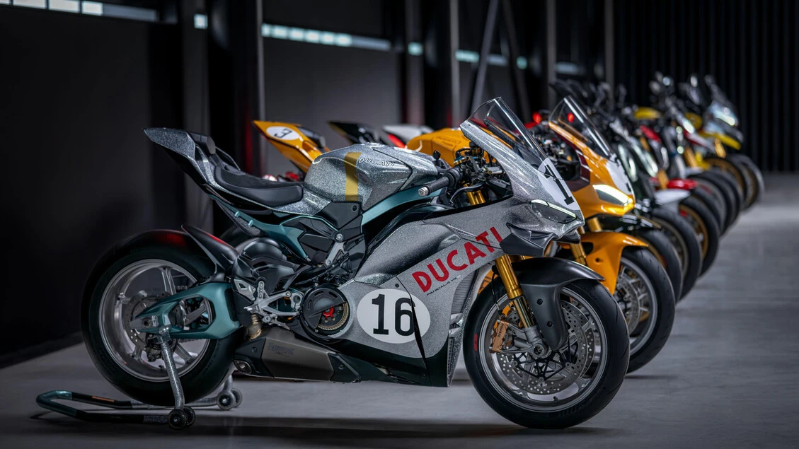 La 'Collezione 100' di Ducati presentata all'autodromo del Mugello