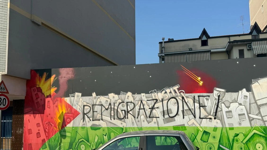 Acerbo, 'nel Torinese imbrattato graffito dedicato a Gaza'
