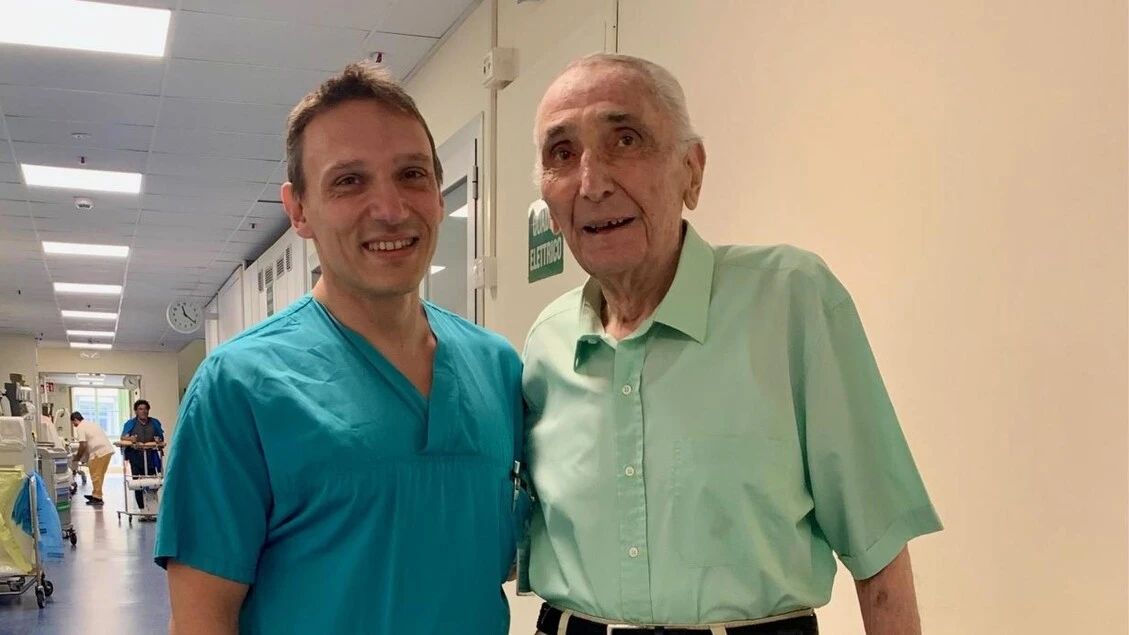 A 91 anni operato alla colecisti da sveglio