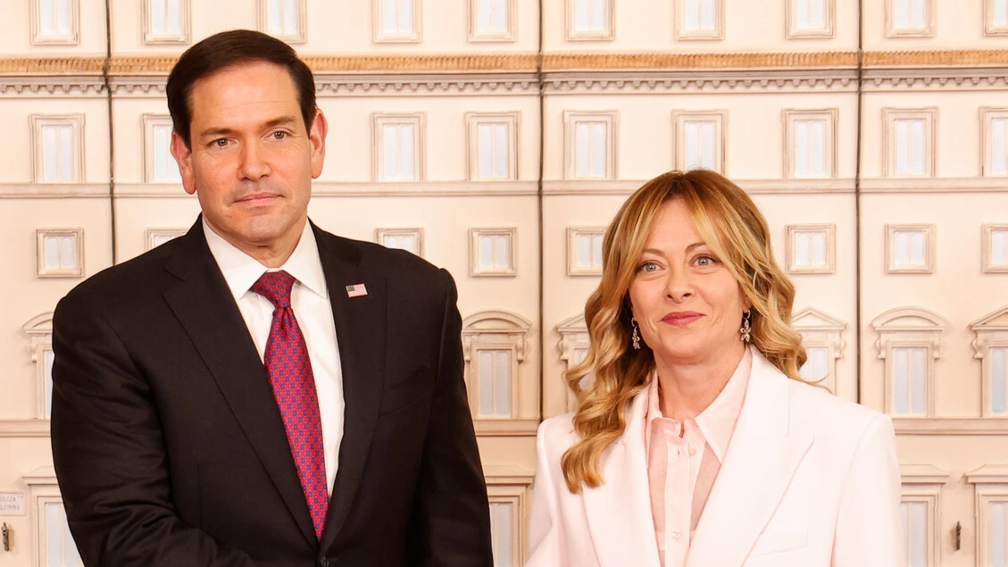 Meloni riceve Rubio a Palazzo Chigi, al via l'incontro