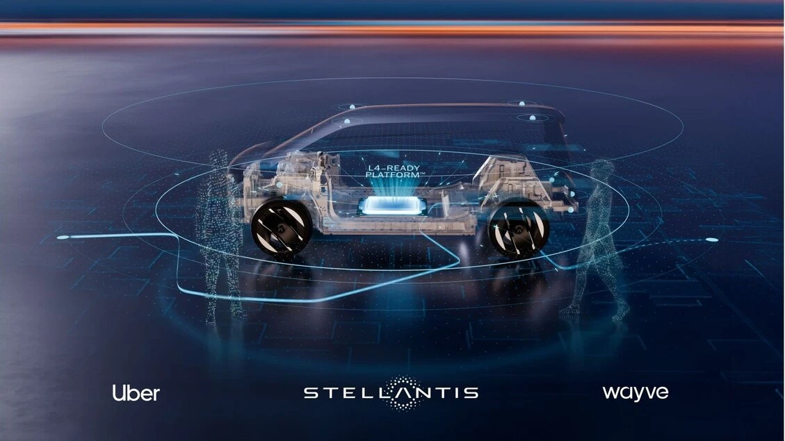 Stellantis si allea con Wayve e Uber per sviluppare robotaxi senza conducente