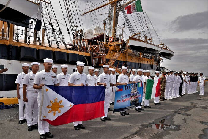 L'Amerigo Vespucci nelle Filippine, 23/a tappa del tour mondiale