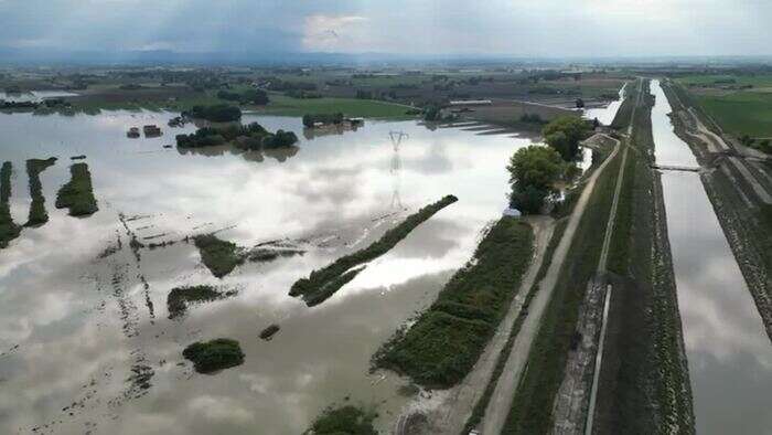 Maltempo Emilia-Romagna, l'alluvione che ha colpito Budrio vista dall'alto