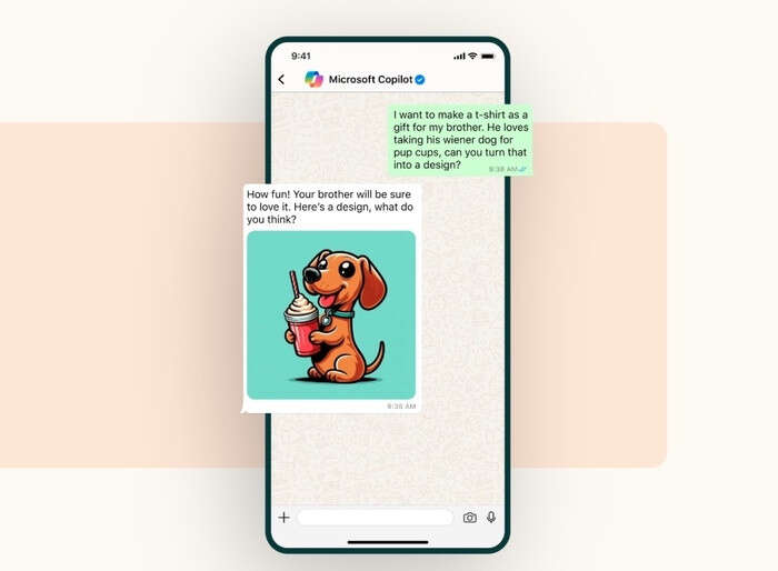 Microsoft porta Copilot nelle chat di WhatsApp