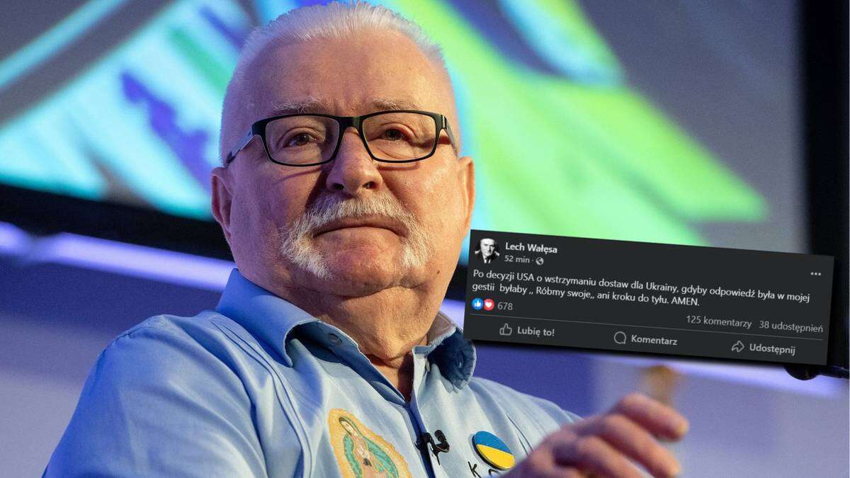 Lech Wałęsa komentuje: Ani kroku w tył