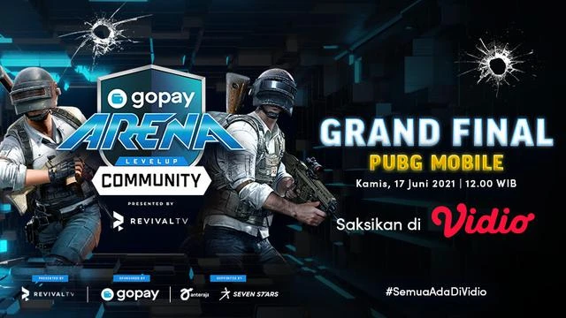 Nonton Link Live Streaming Grand Final GoPay Arena Level Up Community PUBG Mobile di Vidio...