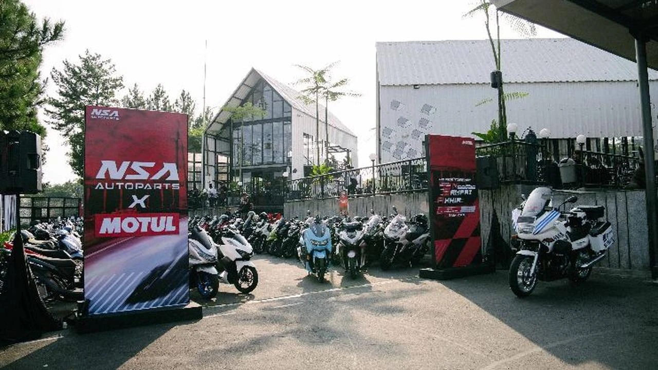 Bogor Ride with Motul x NSA Autoparts Diikuti Ratusan Skutik Modifikasi, Begini Keseruanny...