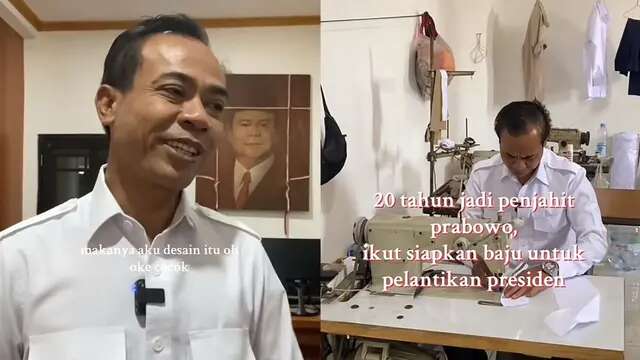 Sosok Pak Bun yang Sudah 20 Tahun Jadi Penjahit Presiden Prabowo Subianto