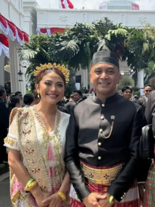 Potret Cynthia Ganesha di Upacara HUT RI ke-80, Perdana sebagai Istri Wakil Menteri Kebuda...