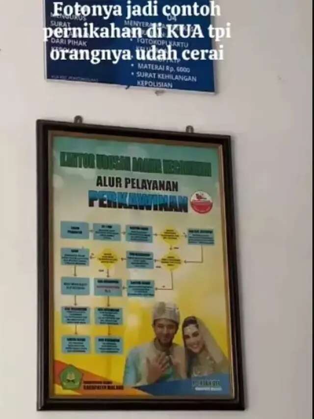 Foto Pernikahan Irish Bella dan Ammar Zoni Masih Jadi Ilustrasi Poster di KUA Meski Sudah ...