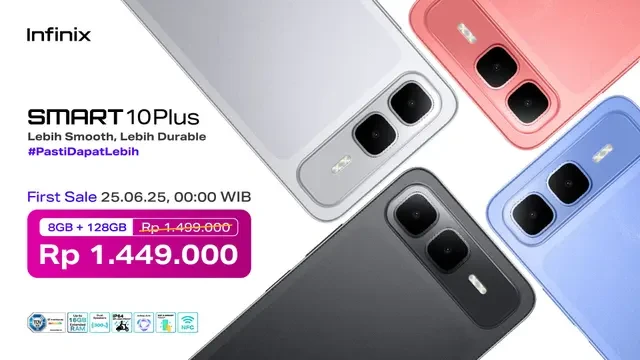 HP Rp 1 Jutaan Infinix Smart 10 Series Rilis 25 Juni, Cek di Sini Spesifikasinya