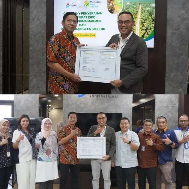 Lulus Standarisasi Nasional, PT TPM Kantongi Sertifikat ISPO