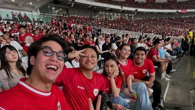 Nobar Timnas Bareng Pasangan Aaliyah Massaid-Thariq Halilintar dan Mahalini-Rizky Febian, ...