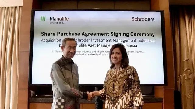 Manulife Akuisisi Schroders Indonesia, Aset Kelolaan Gabungan Tembus Rp 157 Triliun