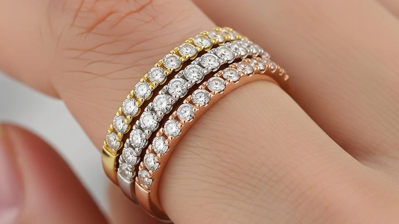 7 Model Cincin Emas Tiga Warna yang Mewah dan Elegan