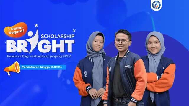 Beasiswa Bright Scholarship 2024 Telah Dibuka untuk D4 Sampai S1, Bebas UKT dan Uang Saku