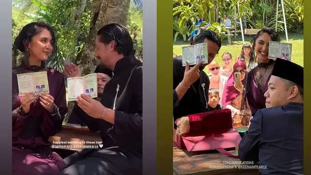 Keenan Pearce dan Tasha Serena Sah Jadi Suami Istri, Wajah Semringah Pamerkan Buku Nikah