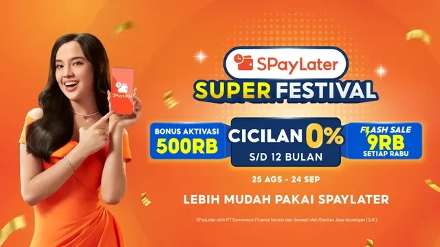 Spesial! SPayLater Super Festival Bareng Lyodra, Flash Sale 9RB iPhone 9RB & Bonus Akt...