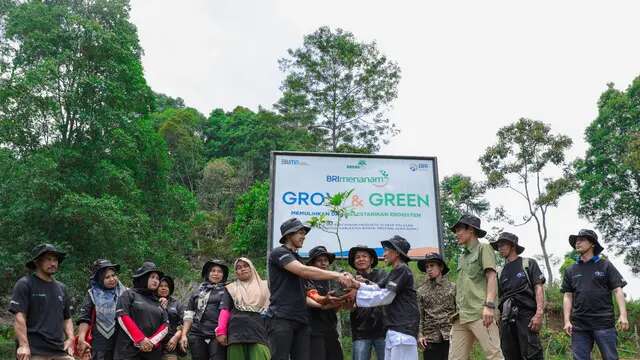 Lewat BRI menanam Grow & Green, Kelompok Tani Hutan pabangbon Pulihkan Kembali Lahan R...